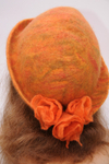 Wet Felted Hat & Flowe...