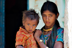 Young mother  child Chatra Sagar