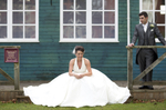 Bride & Groom at Coed y Mwstwr Hotel, Bridgend