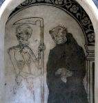 El Divino Señor, lower cloister walk, confessional mural