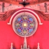 kincasslagh chapel stained glass round window above altar
