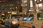 Downtown Tokyo cabs