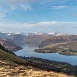 Winter views down Ullswater from Barton Fell