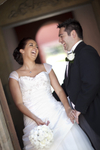 Bride and Groom at Bear Hotel, Cowbridge