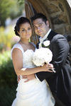 Bride and Groom at Bear Hotel, Cowbridge
