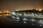 Looking across Lancaster at night