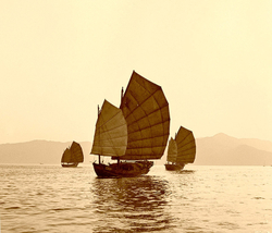 KM-122S junks near Sai Kung - 1976