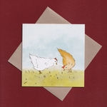 Hens greetings card