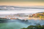 z3279 Morning Mists over Knighton and beyond