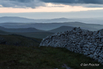 Evening fades away over Western Mournes