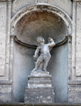 Façade niche sculpture, St. Sebastian