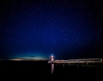 Still night in Castletown Harbour