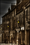 Berwick West Street lower 4 sepia HDR lights resized