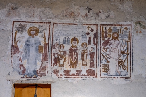 Mural inside Mistail Church - Tiefencastel