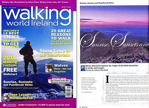 The magic of the Irish mountains captured in words and images.