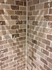 Colour matched sealant to natural stone.