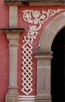 Lateral portal, arabesque relief (left)