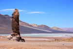 Standing stone at La Pacana, Chile