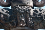Tlalpan, D.F., San Pedro Apóstol, atrial cross, face of Christ