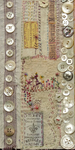 Stitching, vintage buttons and ephemera.