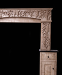 Hand carved Wisteria frieze over AGA