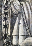 Anteportería mural, Indian catechumen confessing, detail