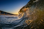 z3915 Golden Sunset Wave, Seaview