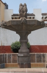 Santa Clara del Cobre, Michoacán, zócalo fountain