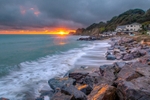 z4127 Stormy Sunset, Steephill Cove