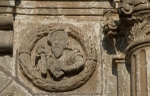 Façade portal, left spandrel roundel