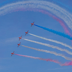 Red Arrows over Minehead