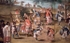 Los Angeles, CA, LACMA, Folding screen detail: Indian Wedding