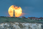 z3188 Supermoon over Culver Down