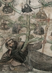 Portería mural, genealogical tree of St. Francis, detail