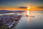 z2896 Sunset over Yarmouth