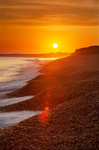Sunset from Hordle Cliff beach - 1