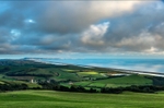 Autumn sunlight across Abbotsbury, Dorset