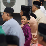 Child smiling Singapore Main Mosque