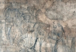Convento portal, mural detail