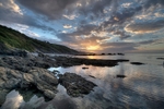 View from Millendreath towards Rame Head at Sunrise