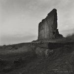 Derelict quarry building and bone, Fan Bwlch Chwyth, Brecon Beacons