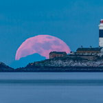 Moonrise Over Rockabill, Co Dublin