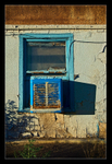 Blue Motel Window