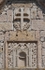 San Juan Bautista, façade gable niche & cross