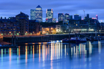 Canary Wharf from Tower Bridge