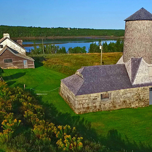 Looking towards the Creamery with the Reverend's house in the BG.