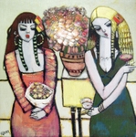vase of flowers 76x76