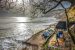 z2866 Stormy Day, Fishermans Beach in Shanklin