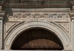 Façade, main portal archivolt, spandrels & architrave