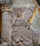 Porciúncula door detail, Passion angel (right)